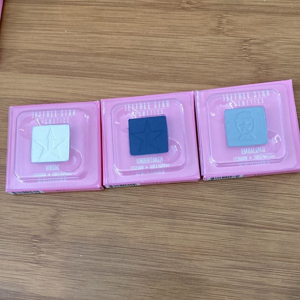 Jeffree Star Eyeshadow Singles-Virgin, Undertaker & Embalmed